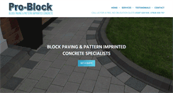 Desktop Screenshot of pro-block.co.uk